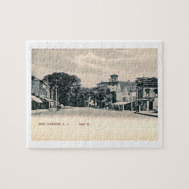 Quebra-cabeça Rua principal, porto de Sag, Ilha Longa, Posto NY  (Horizontal)