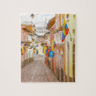 Quebra-cabeça Rua Quito Equador de Ronda do La