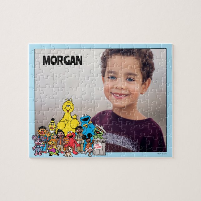 Quebra-cabeça Rua Sésamo | Sesame Pals Adicionar Seu Nome (Horizontal)