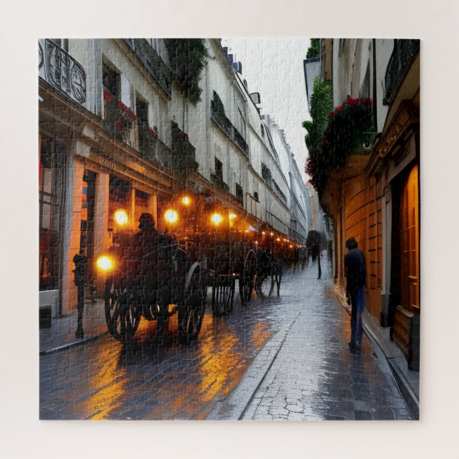 Quebra-cabeça Rua Steampunk da Escuridão Maioritária (Vertical)