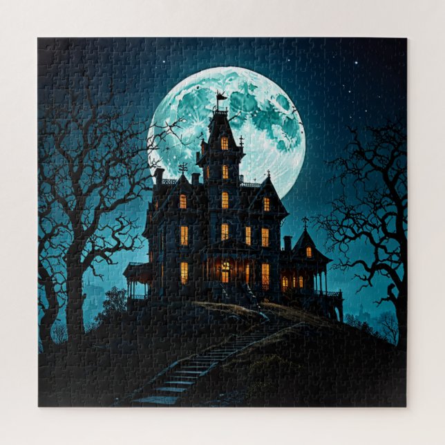 Quebra-cabeça Rua Trick ou Tret - Arte de Muro de Halloween Notu (Vertical)