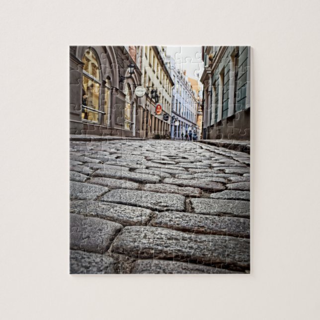 Quebra-cabeça Ruas Cobblestone da Europa - 8x10 - 110 pcs (Vertical)