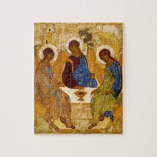 Quebra-cabeça Rublev Trinity na Mesa