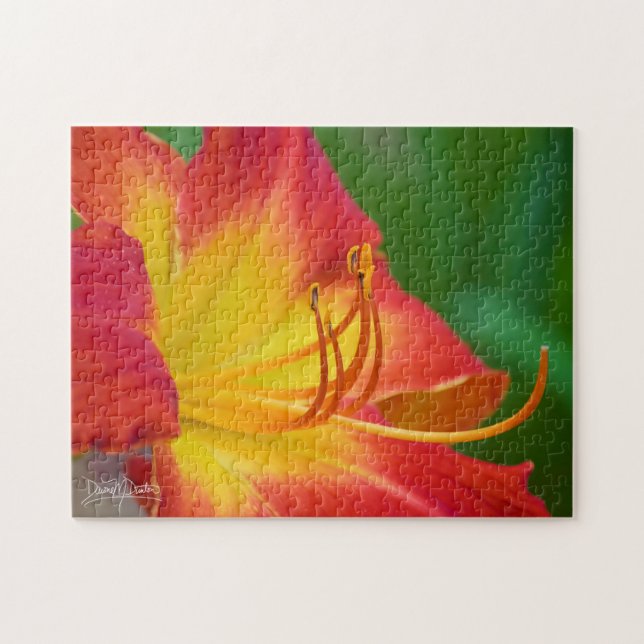 Quebra-cabeça Ruby Spider Day Lily (Horizontal)