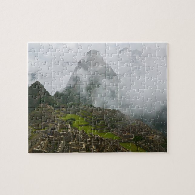 Quebra-cabeça Ruínas antigas de Machu Picchu com Andes (Horizontal)