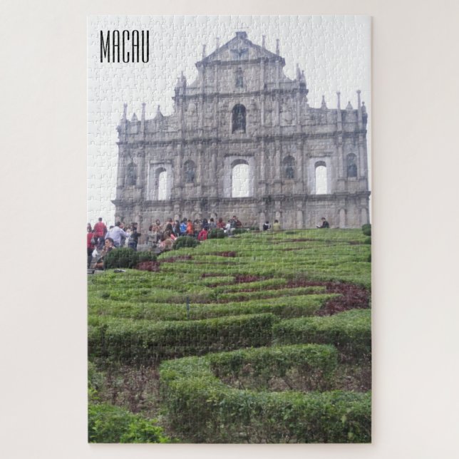 Quebra-cabeça ruínas da catedral de macau (Vertical)