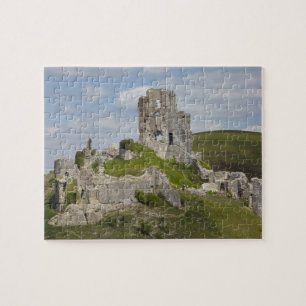 Quebra-cabeça Ruínas do Castelo Corfe, perto de Wareham, Dorset,