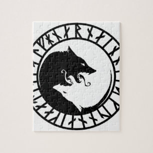 Quebra-cabeça Runes extremos Runic do nordic dos noruegueses de