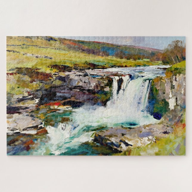 Quebra-cabeça "Rush of Dales" - Uma paisagem de Yorkshire (Horizontal)