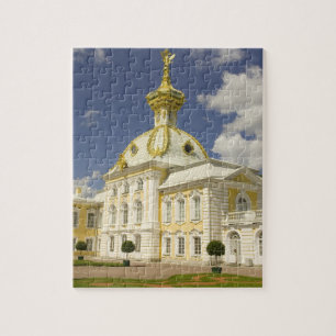 Quebra-cabeça Rússia. Petrodvorets. Palácio Peterhof. Pedro 5