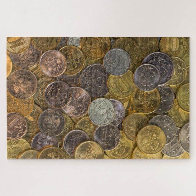 Quebra-cabeça russian coins puzzle (Horizontal)