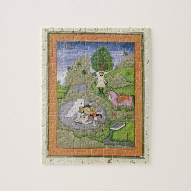 Quebra-cabeça Rustam que mata o demónio branco, ilustração de (Vertical)