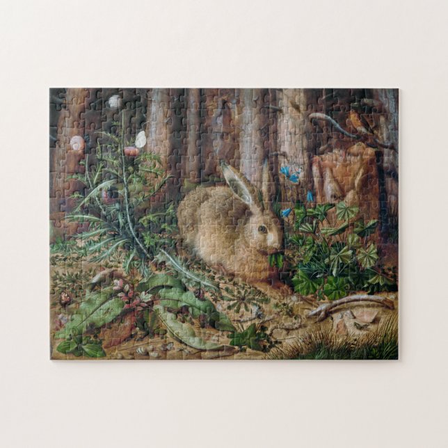 Quebra-cabeça Rustic Woodland Forest Rabbit (Horizontal)