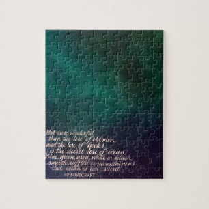 Quebra-cabeça Sabedoria de Lovecraft da caligrafia da pintura do