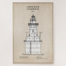 Quebra-cabeça Sabine Bank Lighthouse - Texas - SBD