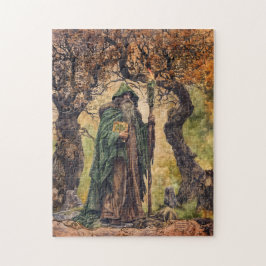 Quebra-cabeça Sábio Celta Druida Sacerdote Natureza