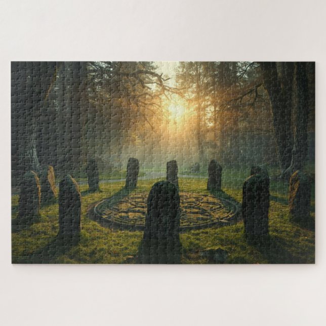 Quebra-cabeça Sacred Druid Circle Jigsaw Puzzle (Horizontal)
