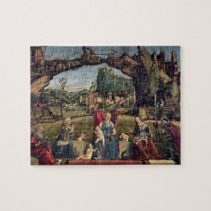Quebra-cabeça Sacros Conversazione, c.1500 (óleo no painel)
