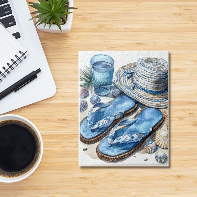 Quebra-cabeça Sacudir de praia costal Flop and Hat (Criador carregado)