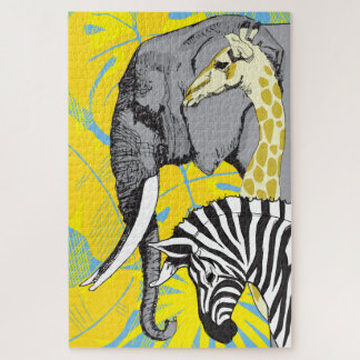 quebra-cabeça Safari 20x30 para Pessoas cegas