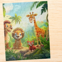 Safari Cute Jungle Animal, nome personalizado