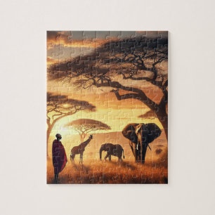 Quebra-cabeça Safari Sunset