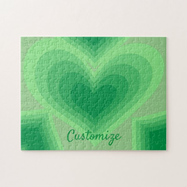 Quebra-cabeça Sage Green Heart Thunder_Cove (Horizontal)