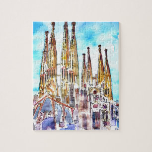 Quebra-cabeça Sagrada Familia Barcelona