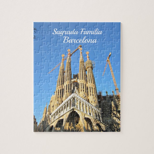 Quebra-cabeça Sagrada Família, Barcelona, Espanha (Vertical)