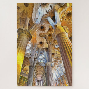 Quebra-cabeça Sagrada Família. Interior. Ver 16.
