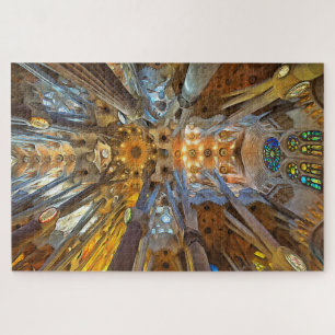 Quebra-cabeça Sagrada Família. Interior. Ver 20.