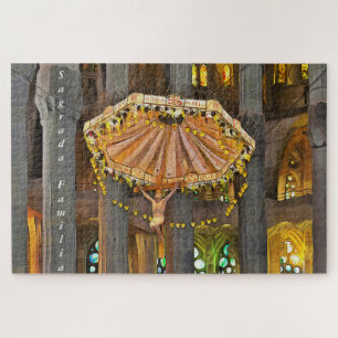 Quebra-cabeça Sagrada Família. Interior. Ver 4.