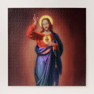 Quebra-cabeça Sagrado Coração de Jesus Cristo