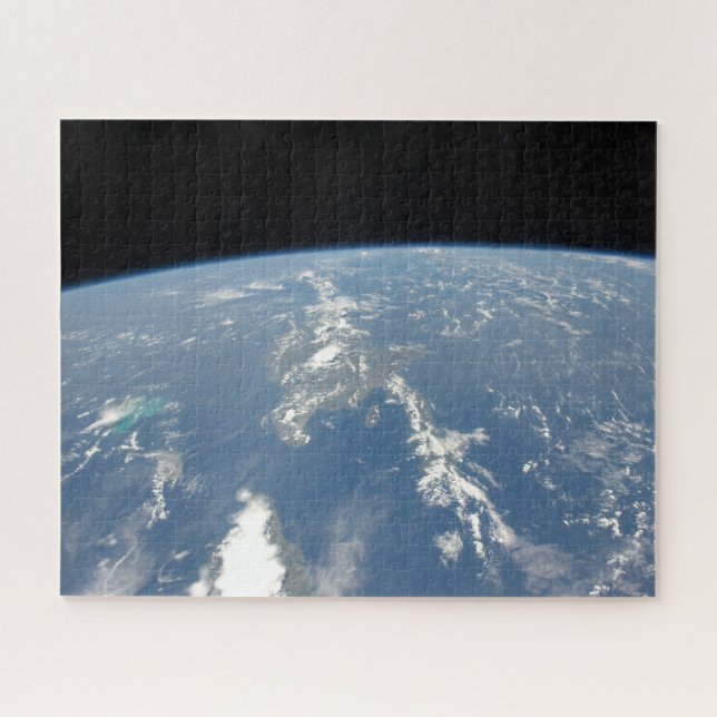 Quebra-cabeça Saharan Dust soprando Westward No Atlântico. (Horizontal)