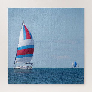Quebra-cabeça Sailboat Regatta No Lago Michigan