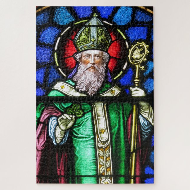 Quebra-cabeça Saint Patrick, Shamrock (Vertical)