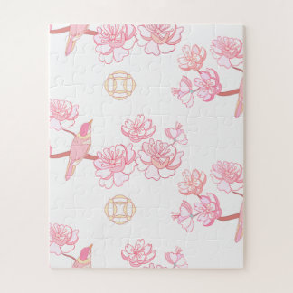 Quebra-cabeça Sakura, flor de primavera, flor de cereja japonesa