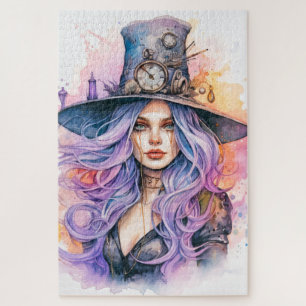 Quebra-cabeça Salem Witch Feliz Dia das Bruxas