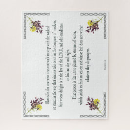 Quebra-cabeça Salmo 1:1-3, abençoado é quem