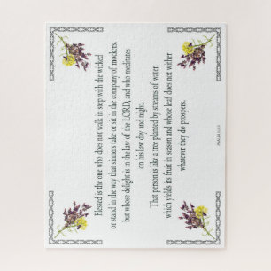 Quebra-cabeça Salmo 1:1-3, abençoado é quem