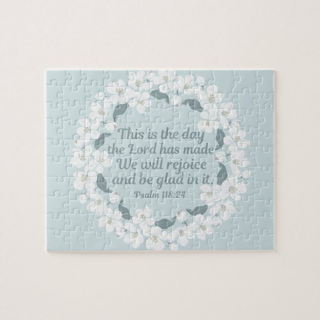 Quebra-cabeça Salmo Cristão Inspiracional 118:24 (Horizontal)