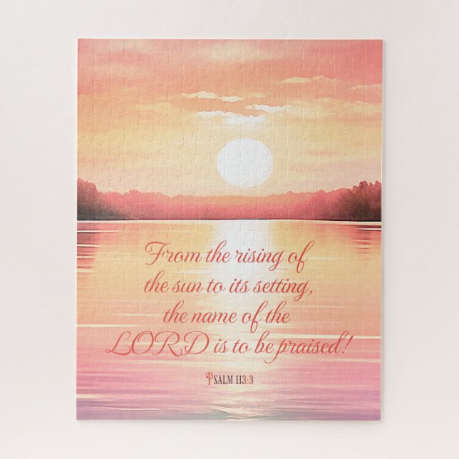 Quebra-cabeça Salmo de Escritura 113:3 (Vertical)