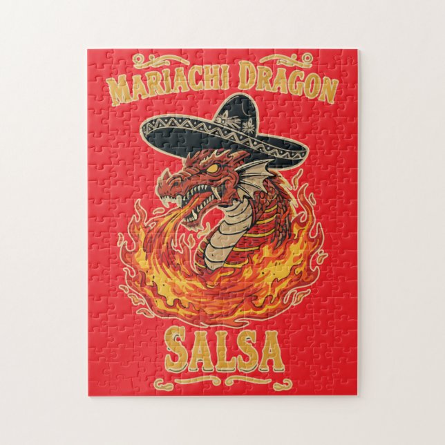 Quebra-cabeça Salsa Mariachi Dragão (Vertical)
