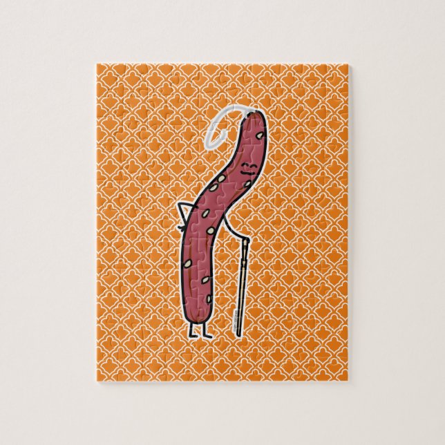 Quebra-cabeça Salsicha seca chinesa, gorda Cantonese Lap Cheong (Vertical)