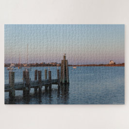 Quebra-cabeça Salt Pond em excelente Island, Rhode Island