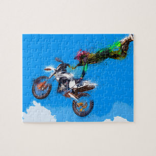 Quebra-cabeça Salto de motocross