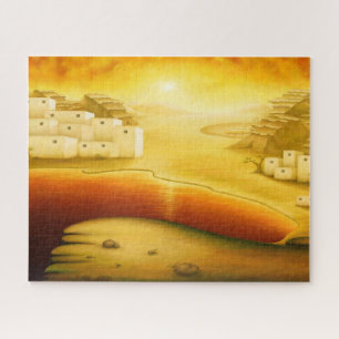 Quebra-cabeça "Salvação" - Médio Oriente, Pintura Sunset Orient