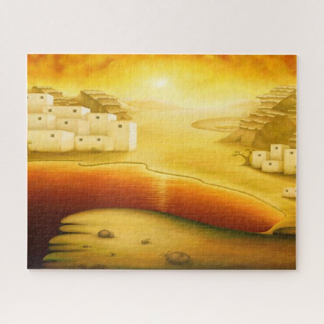 Quebra-cabeça "Salvação" - Médio Oriente, Pintura Sunset Orient (Horizontal)