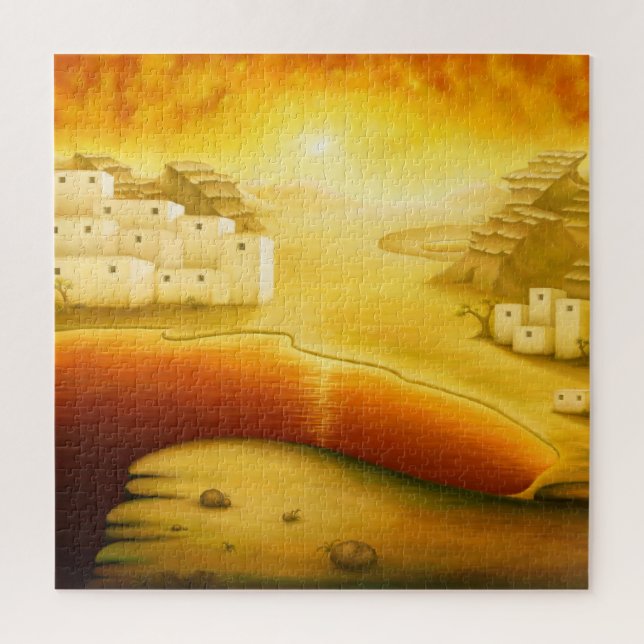 Quebra-cabeça "Salvação" - Médio Oriente, Pintura Sunset Orient (Vertical)