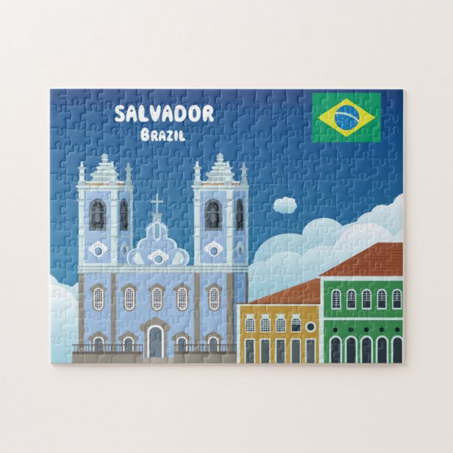 Quebra-cabeça Salvador Brasil (Horizontal)